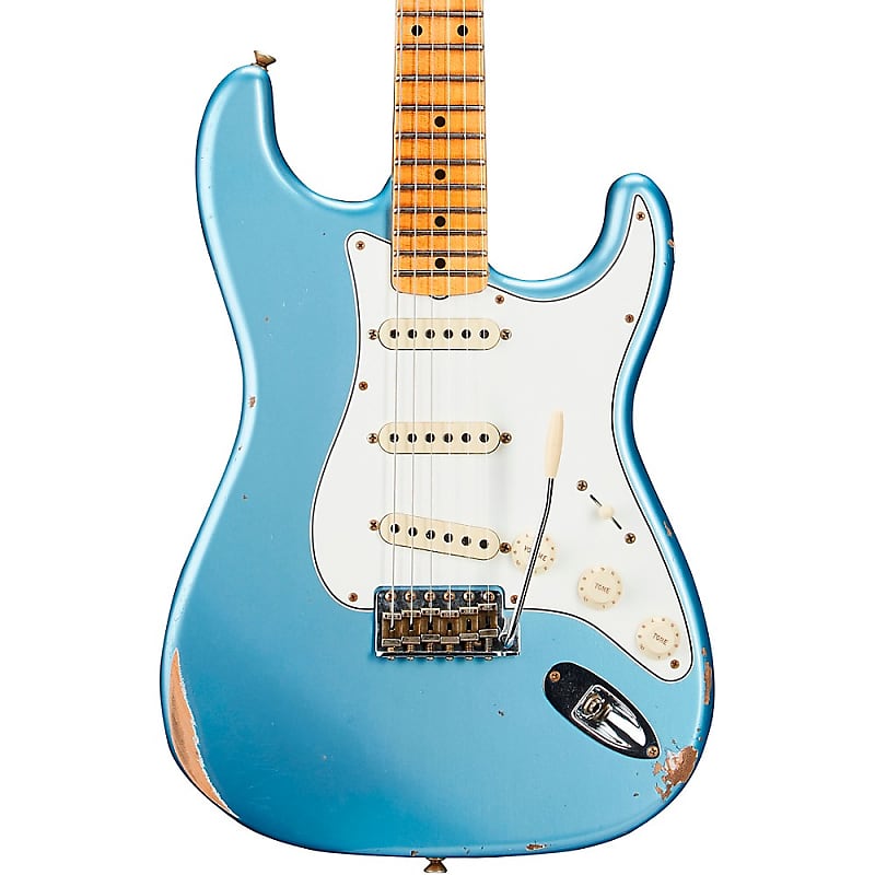 Fender Custom Shop Limited-Edition Tomatillo Stratocaster Special Relic Electric Guitar Super Faded Aged Lake Placid Blue image 1