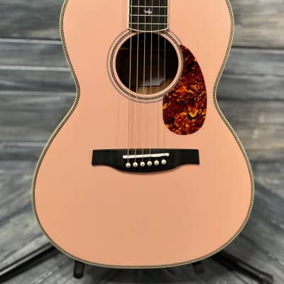 Paul Reed Smith PRS SE PE20E Parlor Acoustic, Electric Guitar with PRS Gig Bag-Lotus Pink for sale