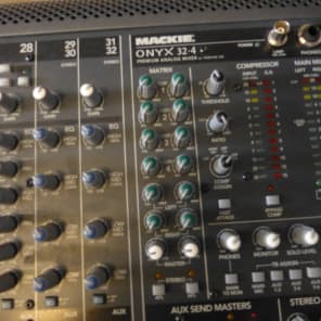 MACKIE アナログミキサー　Onyx 32.4　中古動作品　本体のみ Mackie Onyx 32-4 Analog Mixing Board W/Cover (used) | Reverb