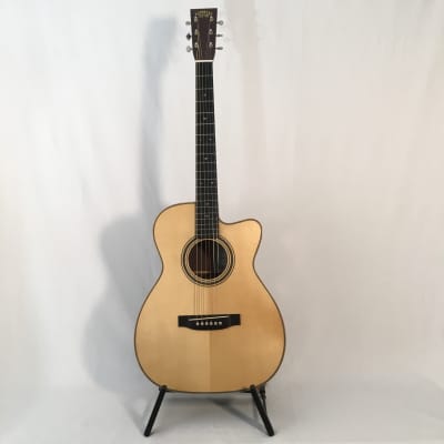 Asturias Solo Herringbone - 000 with cutaway. Handmade acoustic guitar from Japan, doblen case. image 2