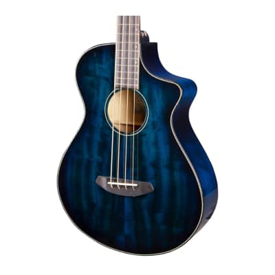 Breedlove Pursuit Exotic S Concert 4-String CE Myrtlewood Made Mahogany Neck Bass with Fishman Presys I Electronics (Right-Handed, Twilight) image 5