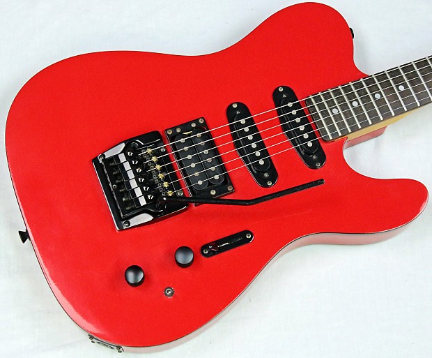 Vintage 1980's J.B. Player TStyle Red Electric Guitar, Reverb