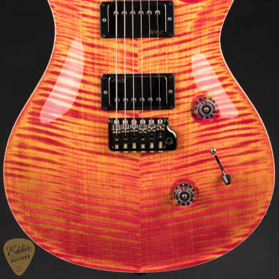 PRS Eddie's Guitars Wood Library Custom 24 Brazilian FB/Rosewood Neck - Blood Orange image 2