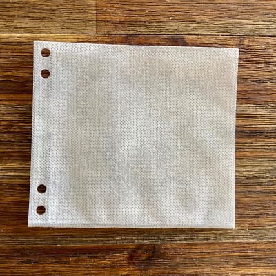 CD Sleeves (800): Safety-Sleeve Clear Plastic /White w/holes for binder