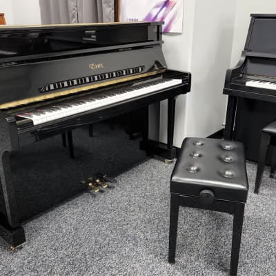 Essex EUP111E Upright Piano and bench in Polished Ebony Mfg 2019 EUP-111 image 3