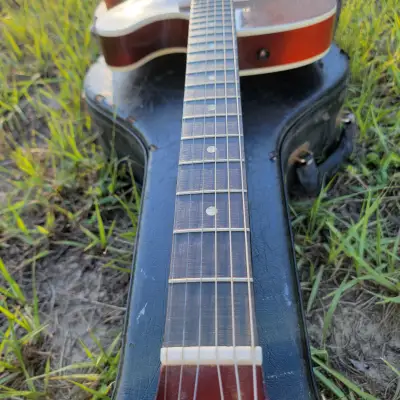 Vintage 1966 USA Harmony H53 Rocket Hollow Electric Guitar Great Condition With Hard Case image 13
