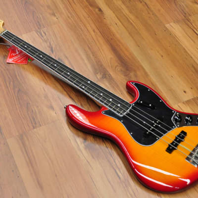 Fender Rarities Flame Ash Top Jazz Bass Plasma Red Burst image 4