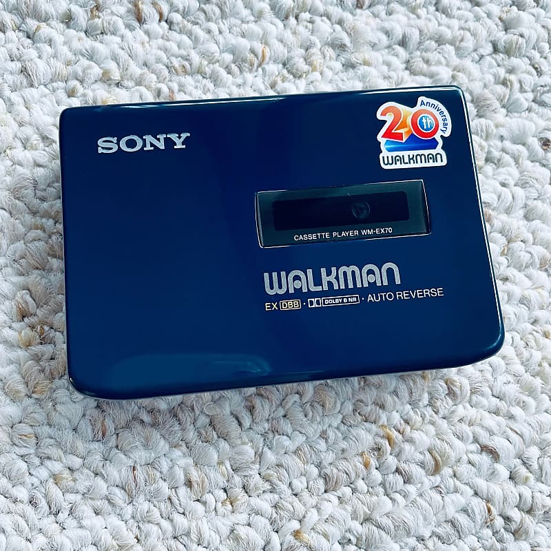 SONY EX70 Walkman Cassette Player ! Excellent Rare Deep Blue ! Tested &  Working ! | Reverb España