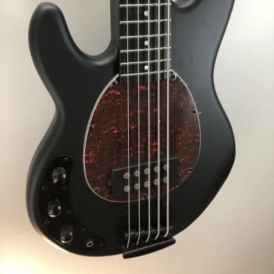 Harley Benton MB-5LH BLK 2022 Matte Black 5-String Bass Guitar - LEFTY - image 1