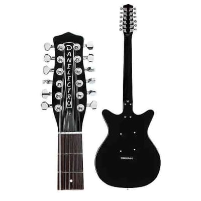Danelectro 59 12SDC 12-String Guitar (Black) image 5