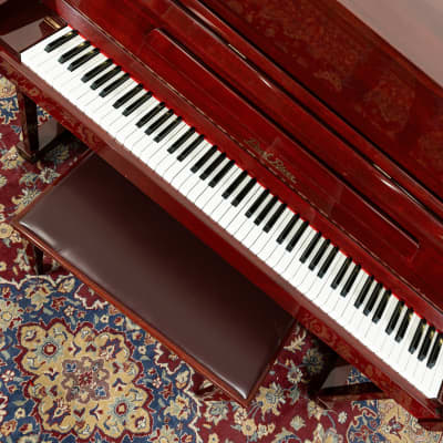 Pearl River 46" UP118M Upright Piano | Polished Mahogany | SN: IH0607444 | Used image 4
