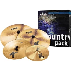 Zildjian K0801C K Series Country Box Set 15/17/19/20" Cymbal Pack