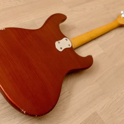 1965 Mosrite Ventures Model Vintage Electric Guitar, Candy Apple Red w/ Case imagen 14