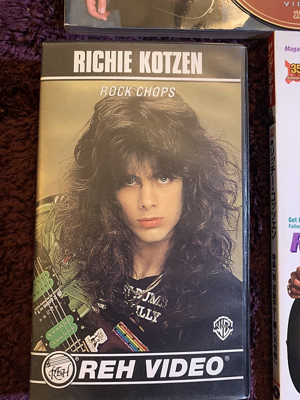 Richie Kotzen Instructional 5 DVD s & VHS Tab Magazine Collection