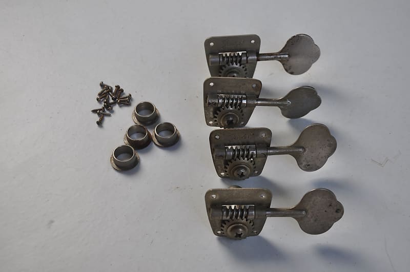 19731974 Vintage Fender Precision Jazz Bass Tuners NICKEL Reverb
