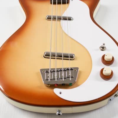 Danelectro '59DC Long Scale Bass Guitar - Copper Burst image 2