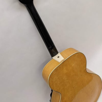 National New Yorker Model 1120 1950 Natural Archtop Guitar image 11
