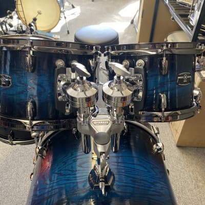 Yamaha Live Custom Hybrid Oak UZU Ice Sunburst 4pc Drum Set image 6
