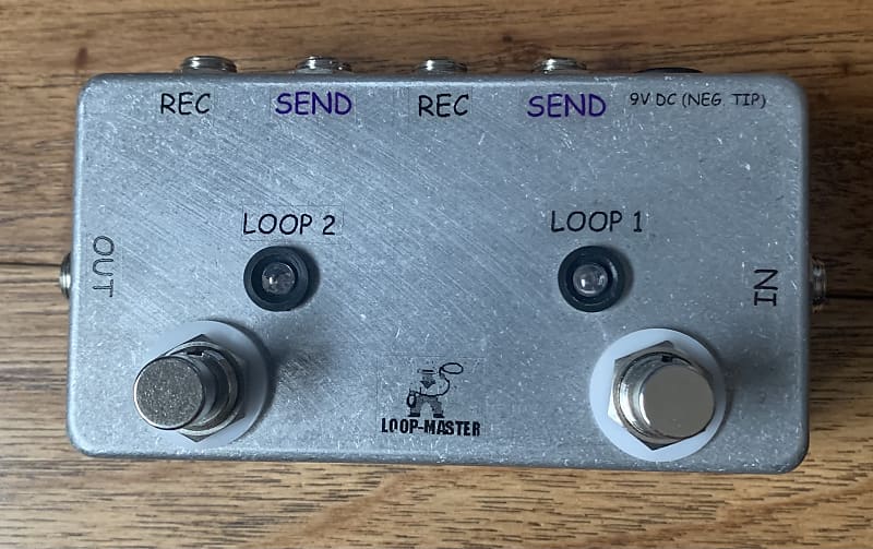 LoopMaster Pedals 2Loop True Bypass Looper Loop Switcher Reverb