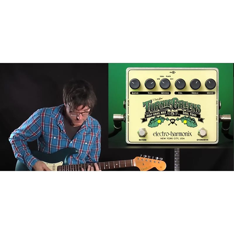ギター electro-harmonix Turnip Greens Amazon.com: Electro-Harmonix Turnip Greens Overdrive/Reverb