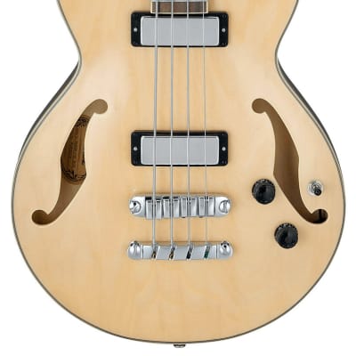 Ibanez AGB Artcore Hollow Body Electric Bass with Gibraltar III Bass Bridge - Natural for sale