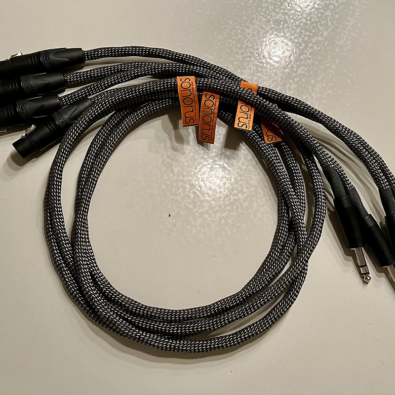 2 Vovox Sonorus Direct S100 XLR/TRS balanced studio cables