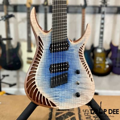 OD Guitars Venus Multiscale 7-String Electric Guitar w/ Case-Mid Burst for sale