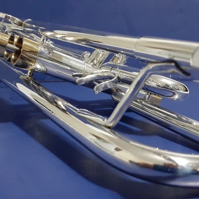 Getzen Eterna Large Bore 900S Model Silver Trumpet, Mouthpiece & Original case 1992-1994 Silver Plat image 16