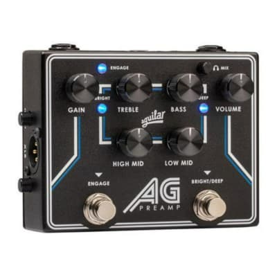 Aguilar Preamp or DI Pedal with 4-Band EQ, Foot-Switchable Broadband Deep, and Bright Controls image 4