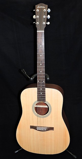 Eastman AC120 Solid Sitka Spruce Top Dreadnought Natural image 1