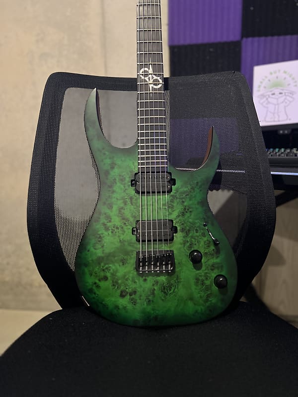 Solar Guitars S1.6 - Lime Burst Matte S1.6HLB | Reverb