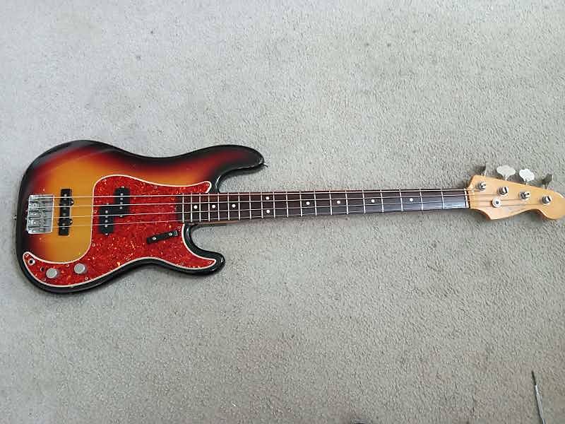 1982 Fender Precision Sunburst 62' Reissue - Maded | Reverb Australia