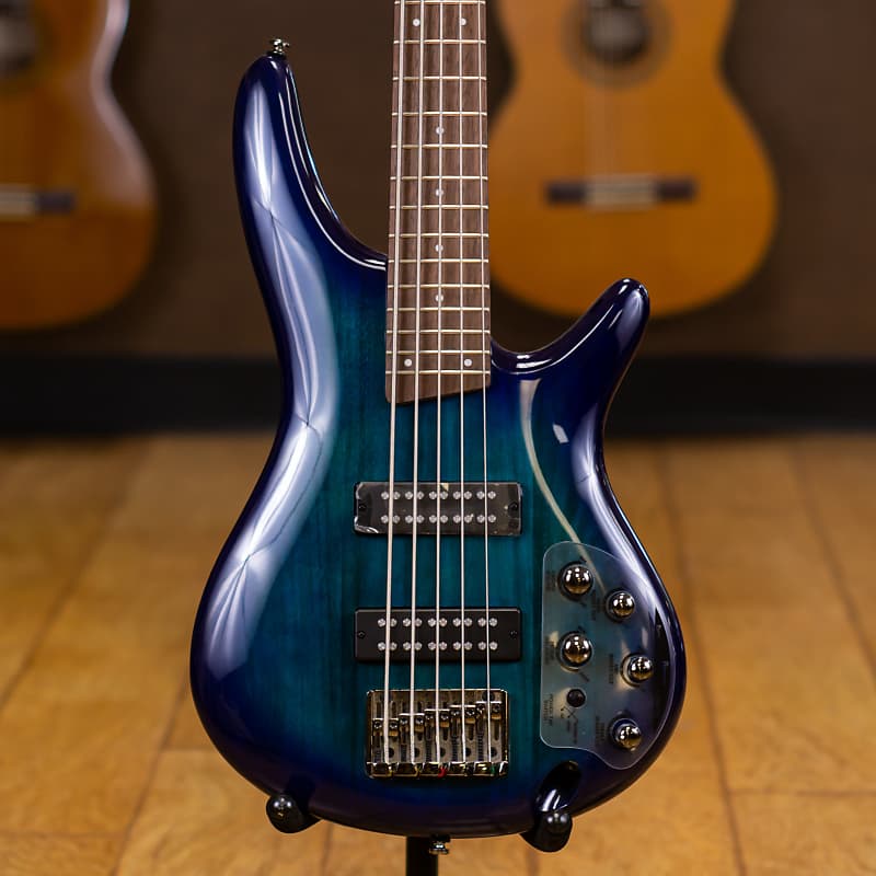 Ibanez SR375E-SPB Soundgear 5-String Bass - Sapphire Blue image 1