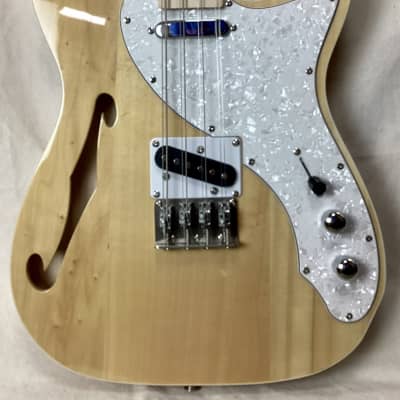 MORTone 8 string Telecaster Semi Hollow  Guitar to Mandocello, Octave Mandolin, or Irish Bouzouki Conversion (made to order)  with color and tuning options image 3