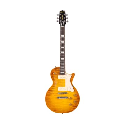 [PREORDER] Heritage Custom Shop Core Collection H-150 P90 Electric Guitar with Case, Dirty Lemon Burst for sale