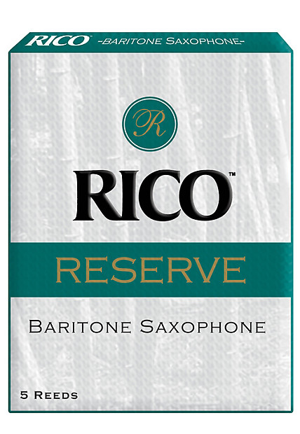 Rico Reserve Baritone Saxophone Reeds, Strength 3.5, 5-pack image 1