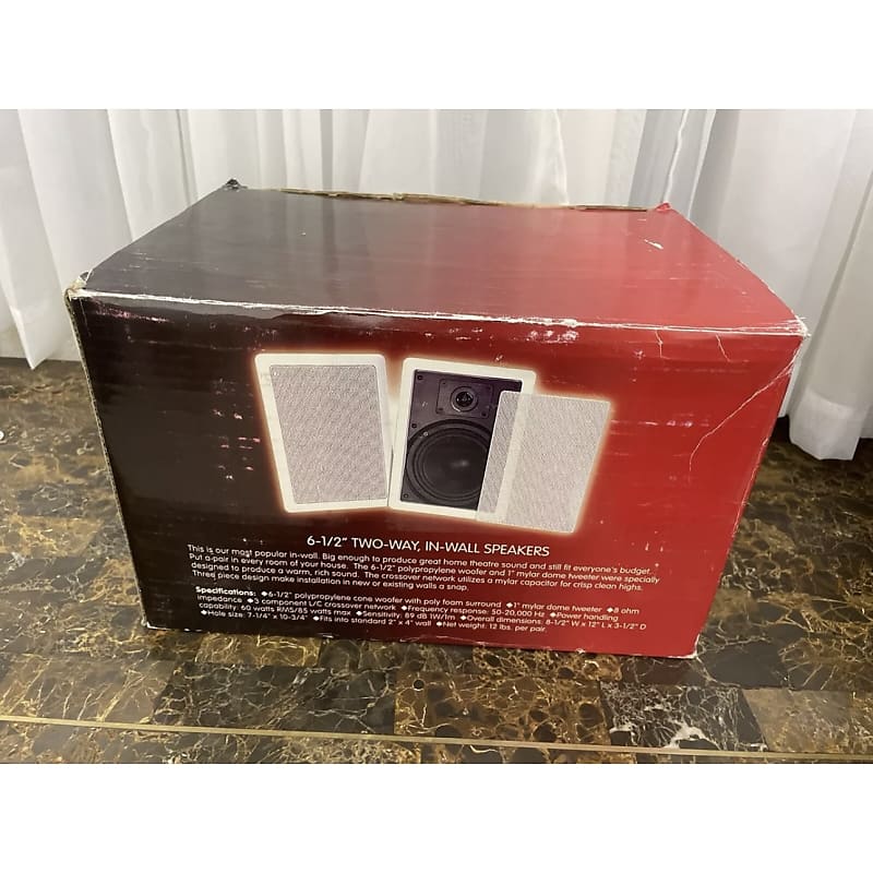 New Dayton Loudspeaker Contractor Series 6 1/2” 2-Way In-Wall Speakers  #300-036 New Dayton Loudspeaker Contractor Series 6 1/2” 2-Way In-Wall Speakers  #300-036  			