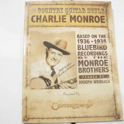Charlie Monroe Country Guitar Style Sheet Music Song Book Songbook Instructional for sale