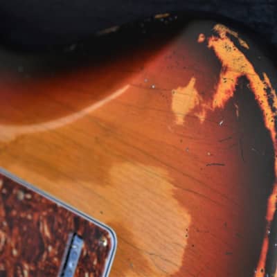 American Fender Stratocaster Sunburst Relic Noiseless Pickups image 25