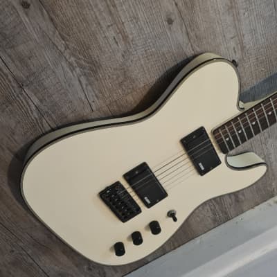 Rare Vintage Japanese Washburn Tour Telecaster BBR WT-24 WWBB 1985 White image 2