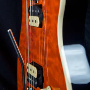 Ernie Ball Music Man Axis Trans Orange Electric Guitar image 2