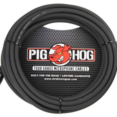 Pig Hog 20' 8mm XLR Tour Grade Microphone Cable Black PHM20 image 2