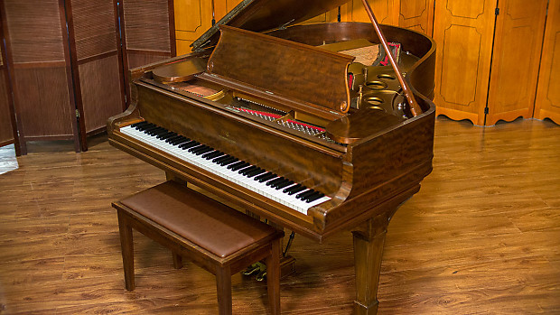 Steinway Model O Grand Piano - Made in USA 1903 - Flame Mahogany Finish - FREE Delivery in USA image 1
