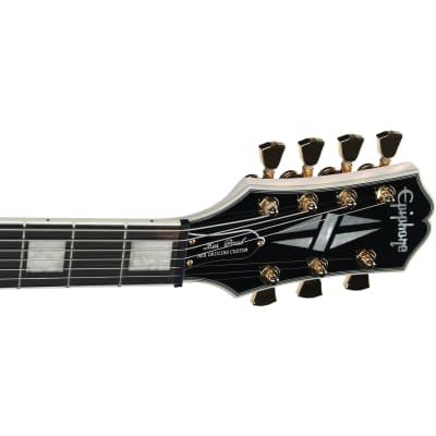 Epiphone 7-string Matt Heafy Signature Les Paul Custom Origins Guitar - Bone White image 8