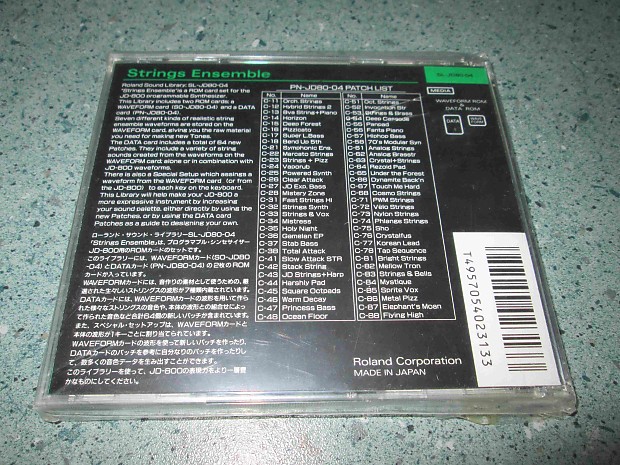 Roland JD-800 Strings Ensemble – SL-JD-80-06 ROM-CARD - | Reverb