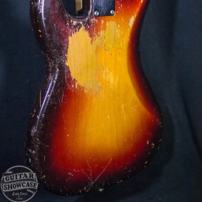 Fender 1958 Precision P Bass 3-Tone Sunburst All Original image 13