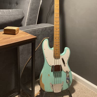 1968 Fender Telecaster Bass - Surf Green Refin for sale