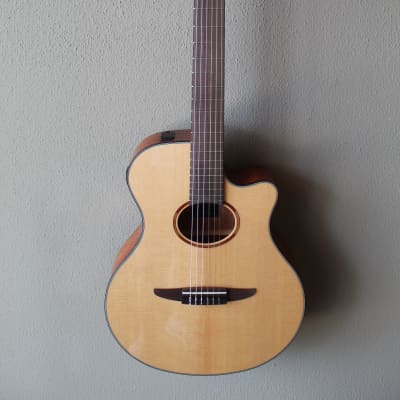 Brand New Yamaha NTX1 Acoustic/Electric Classical Guitar with Gig Bag - Natural image 1