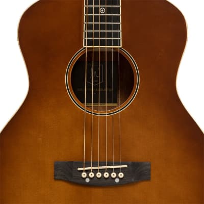 JN Guitars Bessie Acoustic Travel Guitar - Dark Cherry Burst - BES-A MINI DCB image 5
