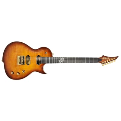 Solar GC1.6FAB Flame Solar Amber Burst Electric Guitar for sale